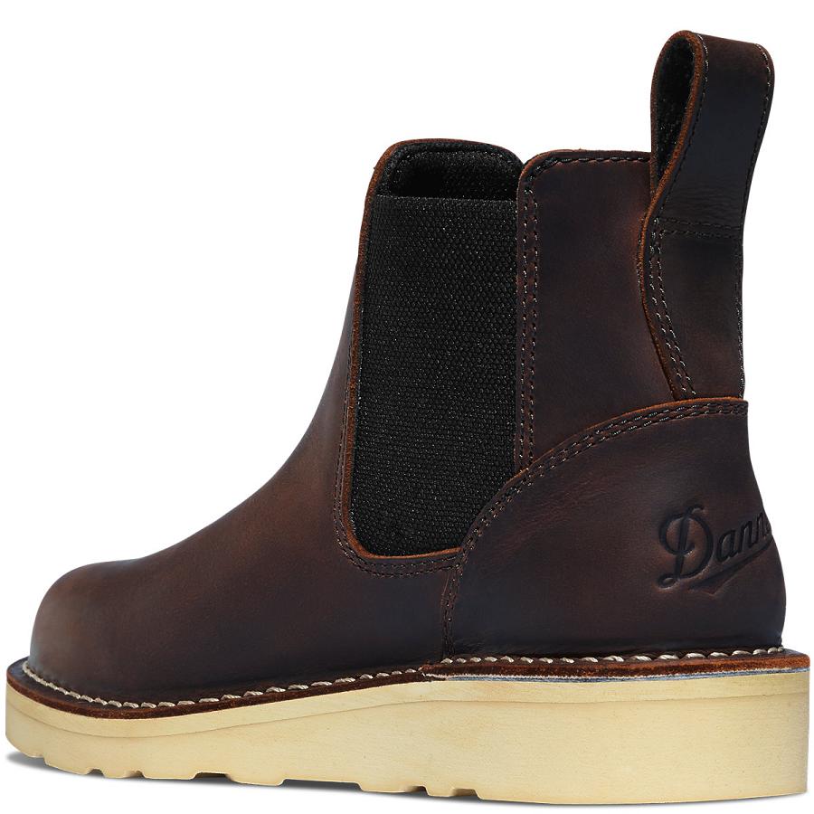 Botas Danner Bull Run Chelsea Mujer Cafes | MX1595SO