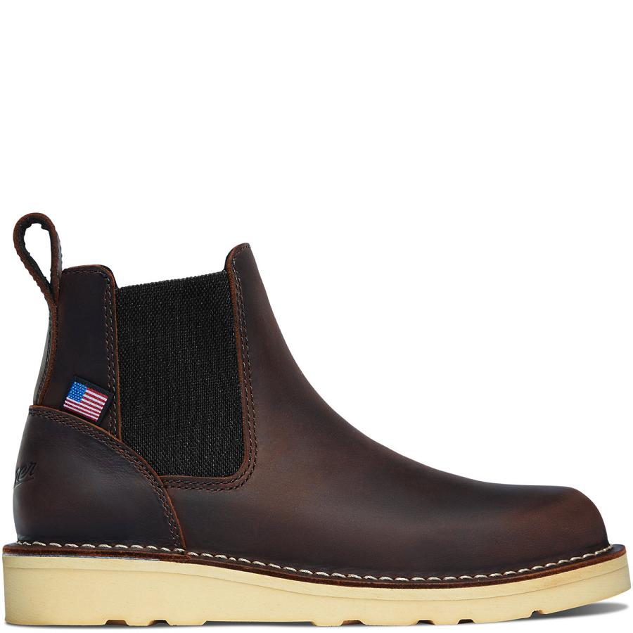 Botas Danner Bull Run Chelsea Mujer Cafes | MX1595SO