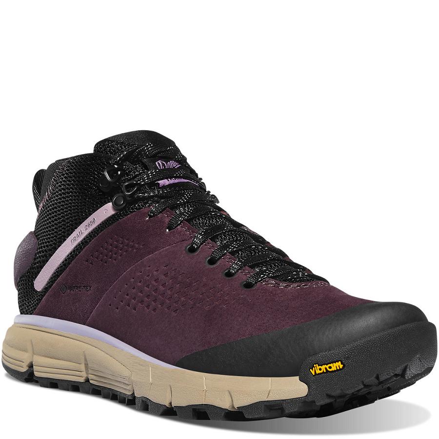 Botas Danner Trail 2650 GTX Mid Mujer Negros Morados | MX1572GL