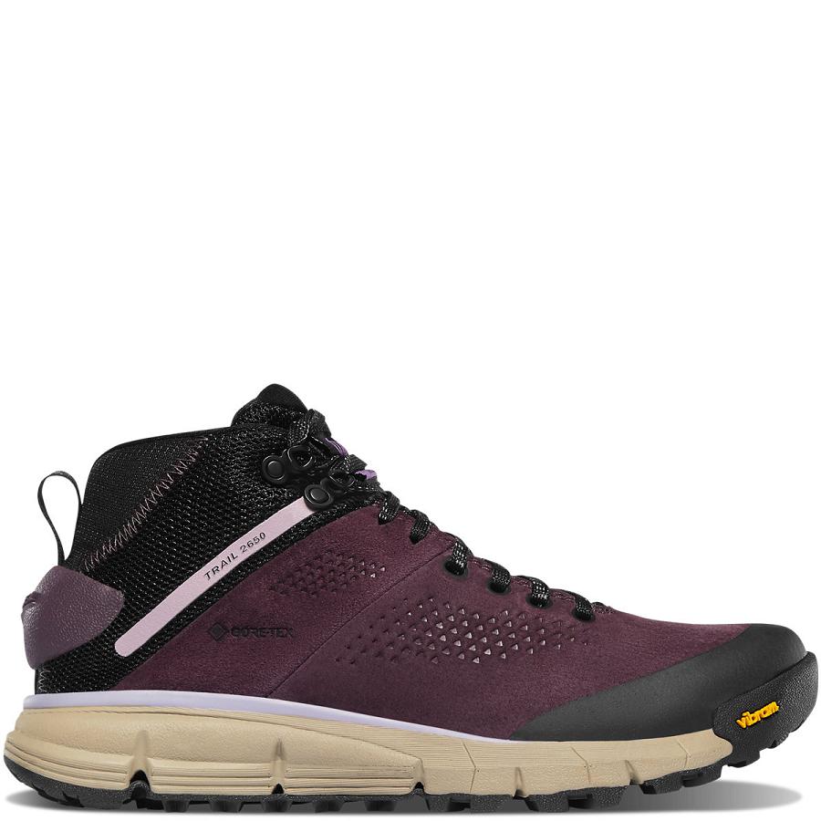 Botas Danner Trail 2650 GTX Mid Mujer Negros Morados | MX1572GL