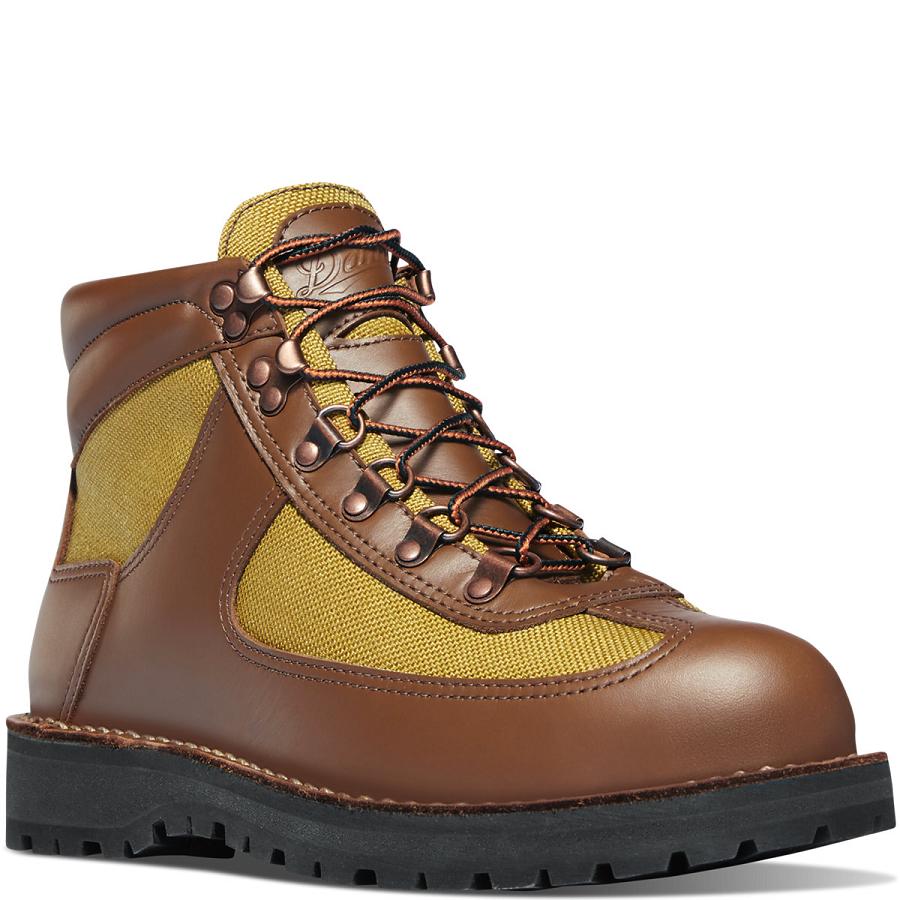 Botas De Trabajo Danner Feather Light Hombre Cafes | MX1124OR