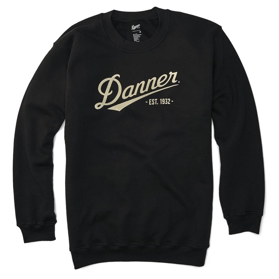 Ropa Danner Logo Sweatshirt Hombre Negros | MX1032XF