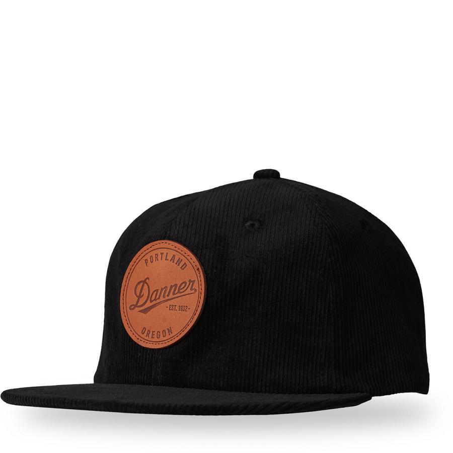 Sombreros Danner Corduroy Logo Cap Hombre Negros | MX1057ZG