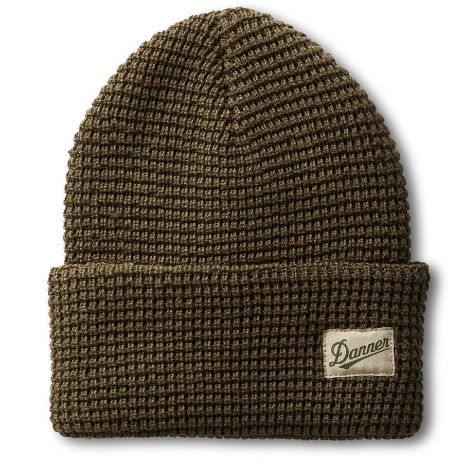 Sombreros Danner Waffle Beanie Hombre Verde Oliva | MX1050DN