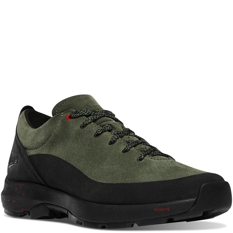 Tenis Senderismo Danner Caprine Low Gamuza Hombre Verde Oliva | MX1273WY