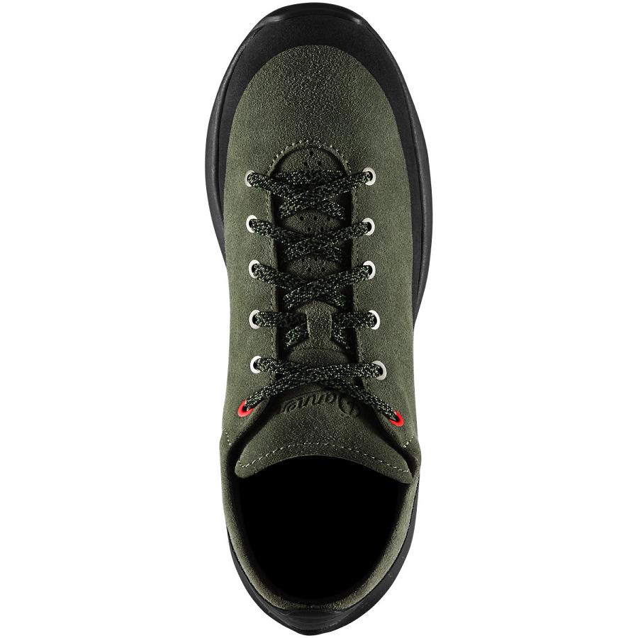 Tenis Senderismo Danner Caprine Low Gamuza Hombre Verde Oliva | MX1273WY