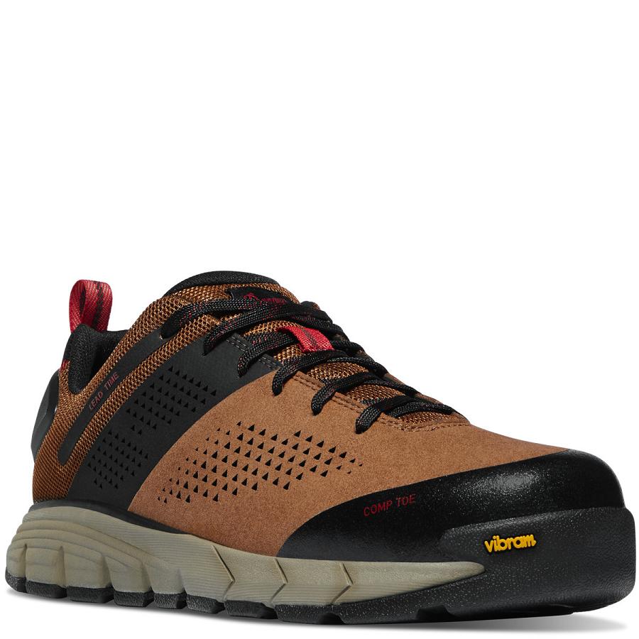 Tenis Senderismo Danner Trabajo Lead Time Composite Puntera (NMT) Hombre Marrom | MX1267CE