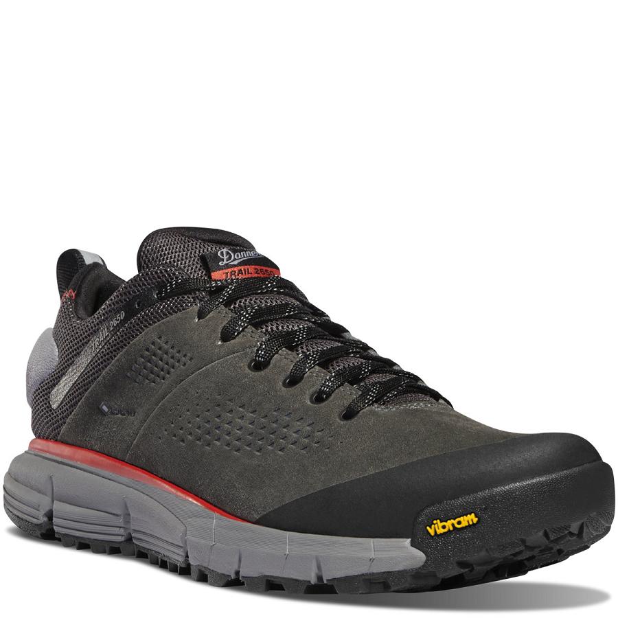 Tenis Senderismo Danner Trail 2650 GTX Hombre Grises Oscuro Rojos Oscuro | MX1293CE