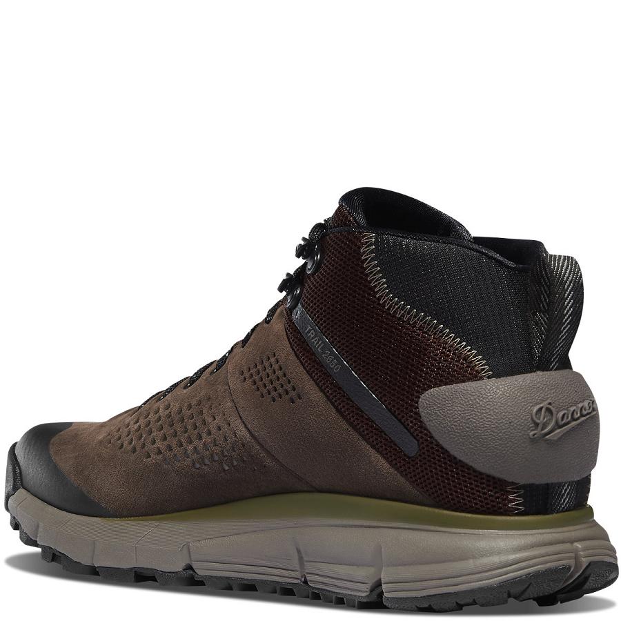 Tenis Senderismo Danner Trail 2650 GTX Mid Hombre Marrom Verdes | MX1287HK