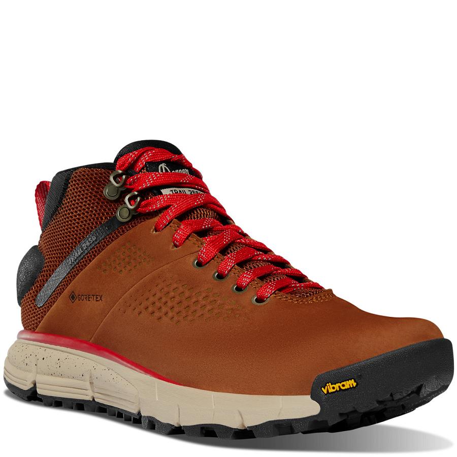 Tenis Senderismo Danner Trail 2650 Mid GTX Mujer Marrom Rojos | MX1658VD