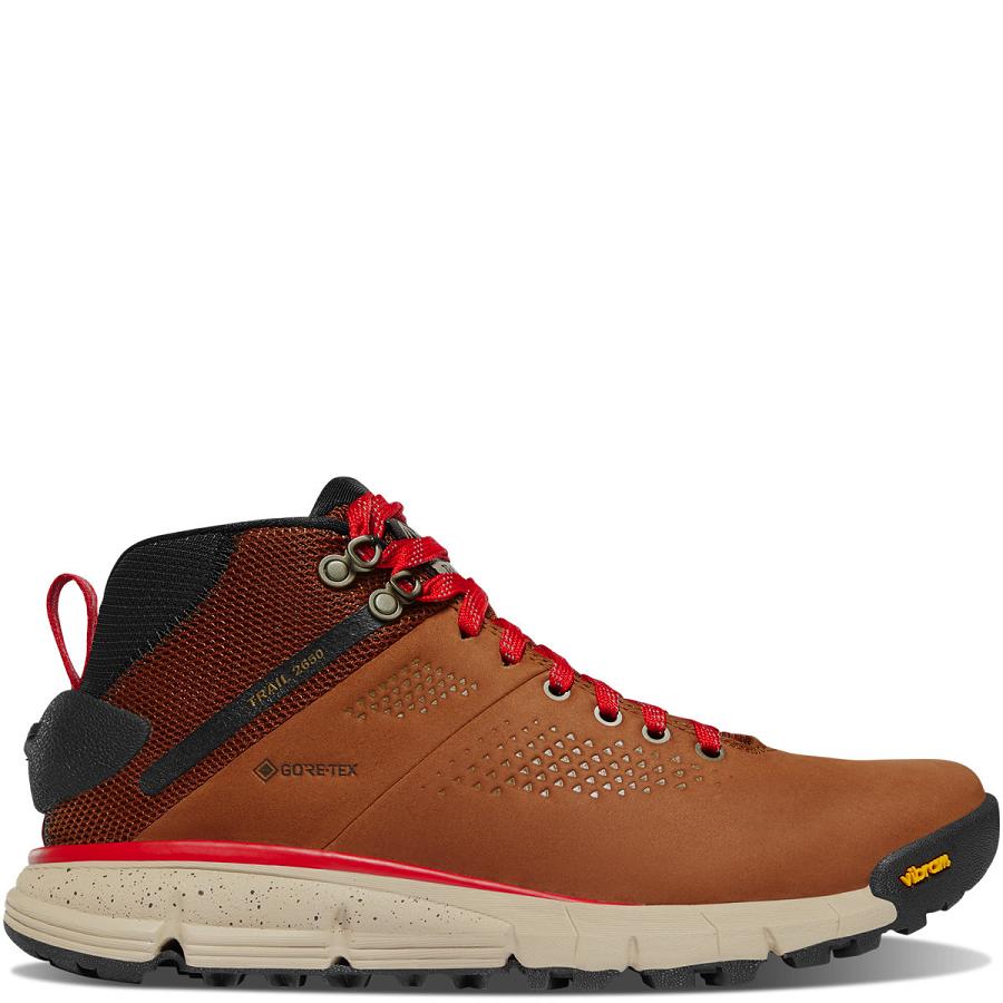 Tenis Senderismo Danner Trail 2650 Mid GTX Mujer Marrom Rojos | MX1658VD